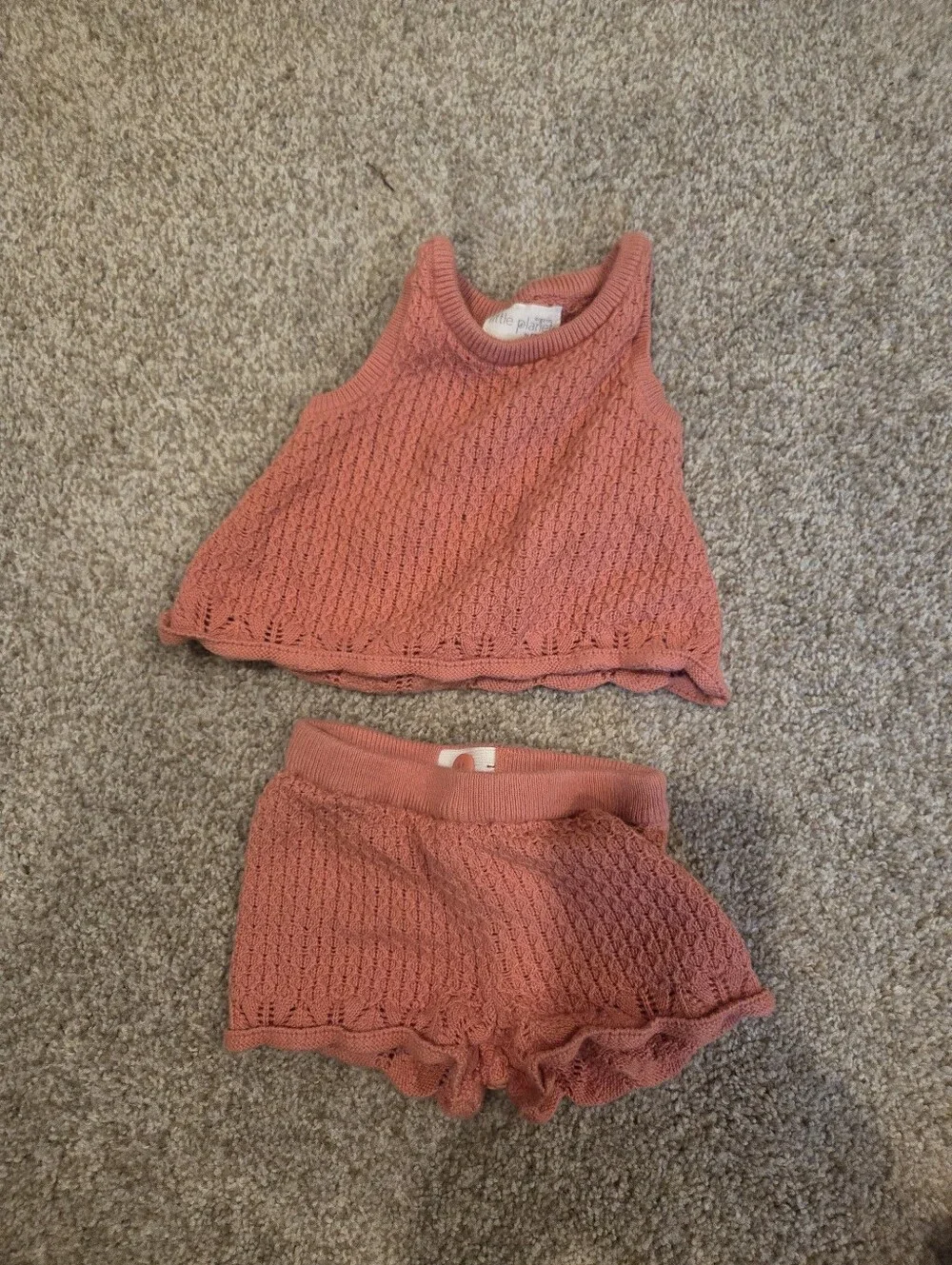 Little Planet by Carter's Organic Cotton Knit Top | 6M | Like New